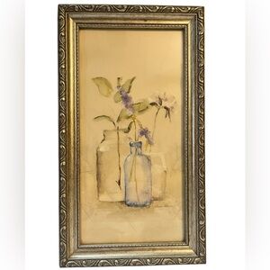 Vintage Framed Floral Art Print The Cheri Blum Blossom Series